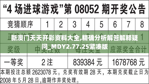 新澳门天天开彩资料大全,精确分析解答解释疑问_MDY2.77.25紧凑版