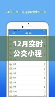 揭秘十二月实时公交小程序，便捷出行，轻松掌握公交动态