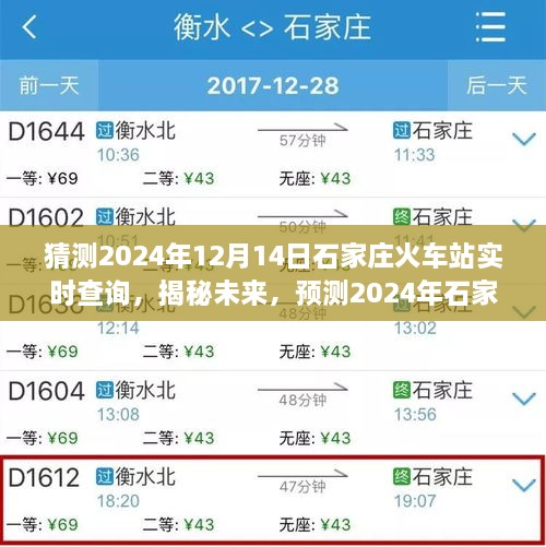 揭秘未来，预测石家庄火车站出行高峰日实时状况（以2024年12月14日为例）