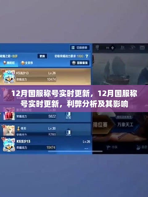 12月国服称号更新，利弊分析与影响探讨