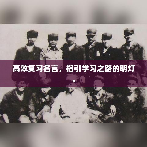 高效复习名言，指引学习之路的明灯。