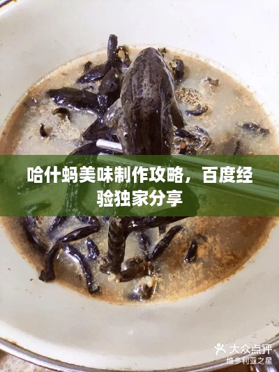 哈什蚂美味制作攻略，百度经验独家分享