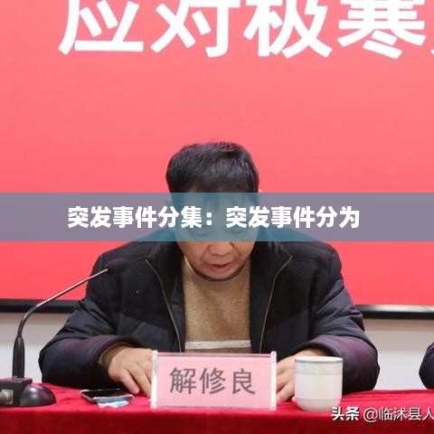 突发事件分集：突发事件分为 
