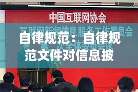 自律规范：自律规范文件对信息披露的有关规定 