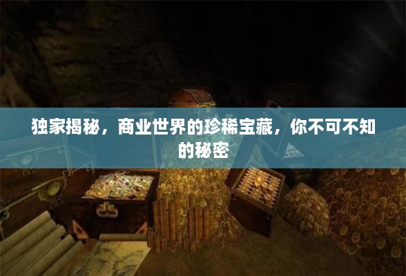 独家揭秘，商业世界的珍稀宝藏，你不可不知的秘密