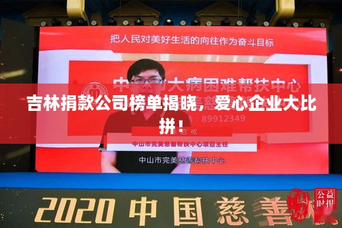 吉林捐款公司榜单揭晓，爱心企业大比拼！