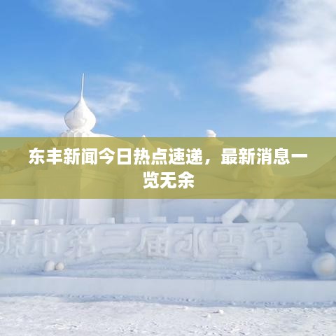 东丰新闻今日热点速递，最新消息一览无余