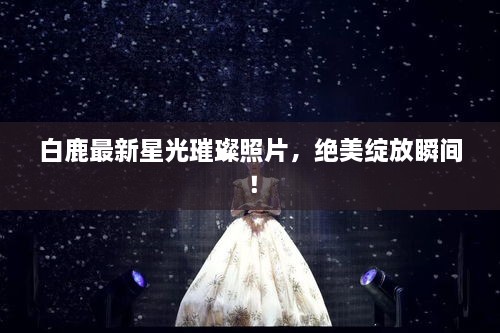 白鹿最新星光璀璨照片，绝美绽放瞬间！