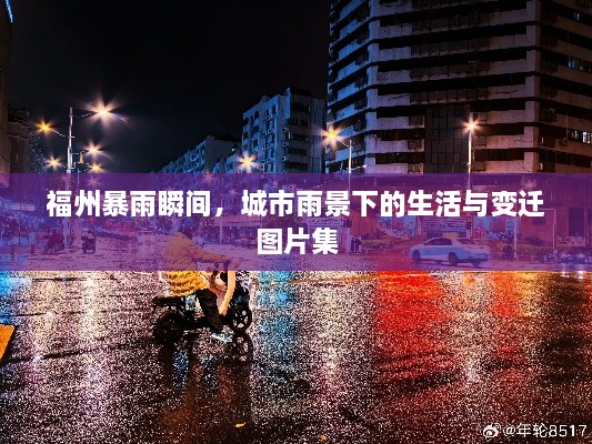 福州暴雨瞬间，城市雨景下的生活与变迁图片集