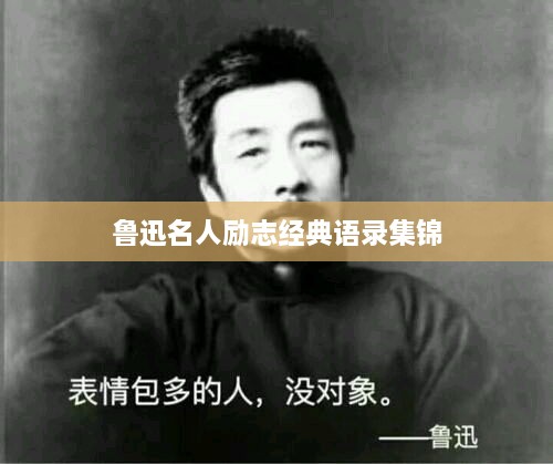 鲁迅名人励志经典语录集锦