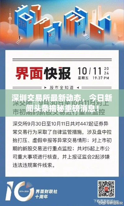 深圳交易所最新动态，今日新闻头条揭秘重磅消息！