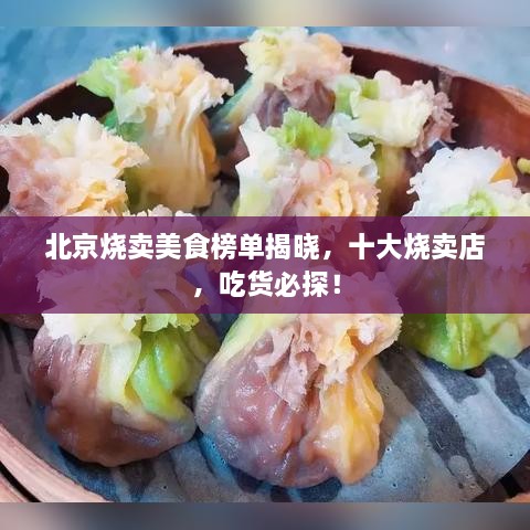北京烧卖美食榜单揭晓，十大烧卖店，吃货必探！