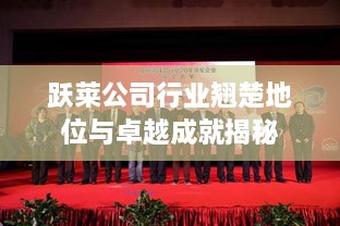 跃莱公司行业翘楚地位与卓越成就揭秘