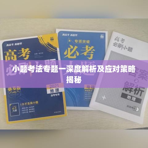 小题考法专题一深度解析及应对策略揭秘
