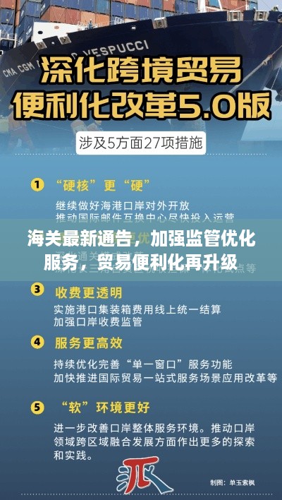 海关最新通告，加强监管优化服务，贸易便利化再升级