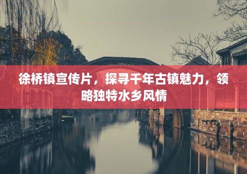 徐桥镇宣传片，探寻千年古镇魅力，领略独特水乡风情