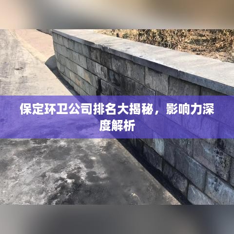 保定环卫公司排名大揭秘，影响力深度解析